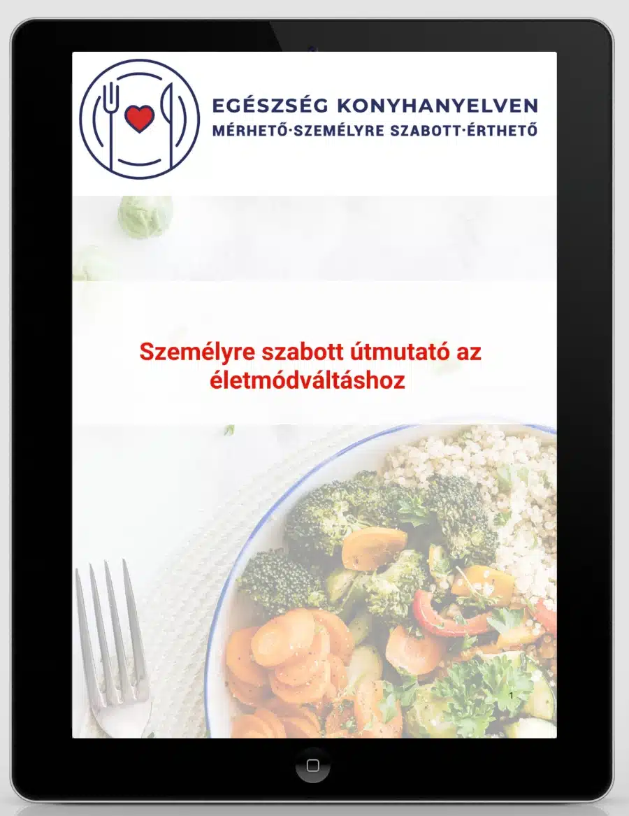 személyre szabott útmutató az életmódváltáshoz